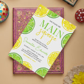 Main Squeeze Citrus Lemon Limoen Vrijgezellenfeest Kaart