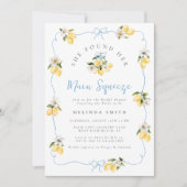 Main Squeeze Citrus Lemon Ribbons Vrijgezellenfees Kaart (Voorkant)