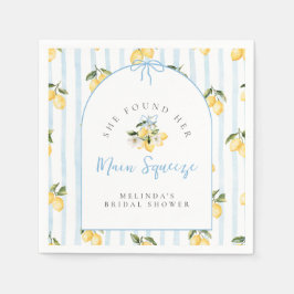 Main Squeeze Citrus Lemon Ribbons Vrijgezellenfees Servet