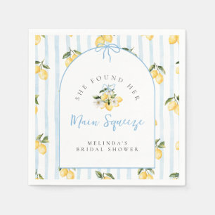 Main Squeeze Citrus Lemon Ribbons Vrijgezellenfees Servet