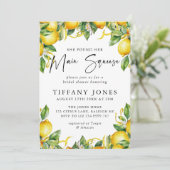 Main Squeeze Citrus Lemon Vrijgezellenfeest Kaart (Staand voorkant)