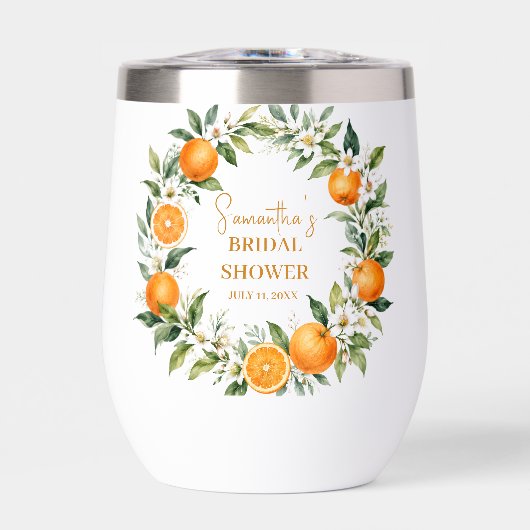 Main Squeeze Citrus Oranje Bruiloftsfeest (Voorkant)