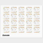 Main Squeeze | Citrus | Roze Bloem Vierkante Sticker (Vel)