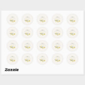 Main Squeeze Citrus Sage Groene Bruiloftsborrel Ronde Sticker (Vel)