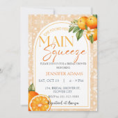 Main Squeeze Citrus Sinaasappel Zomer Vrijgezellen Kaart (Voorkant)