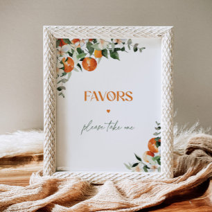 Main squeeze citrus sinaasappels Favors Poster