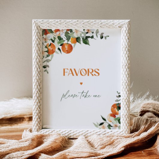 Main squeeze citrus sinaasappels Favors Poster