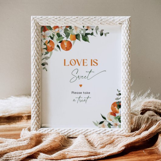 Main squeeze citrus sinaasappels Liefde is zoet Po Poster