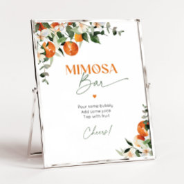 Main squeeze citrus sinaasappels Mimosa bar Poster