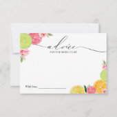 Main Squeeze Citrus Vrijgezellenfeest Advies Kaart (Voorkant)