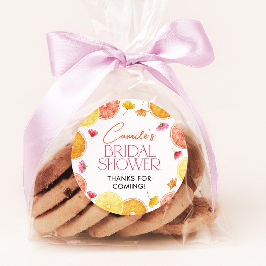 Main Squeeze Citrus Vrijgezellenfeest Favor Sticke Ronde Sticker