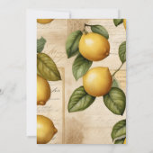 Main Squeeze Citrus Vrijgezellenfeest Kaart (Achterkant)