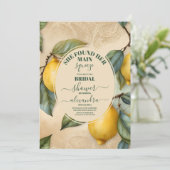 Main Squeeze Citrus Vrijgezellenfeest Lemon Bright Kaart (Staand voorkant)