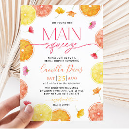 Main Squeeze Citrus Vrijgezellenfeest Lemon Bright Kaart