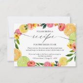 Main Squeeze Citrus Vrijgezellenfeest Recept Aanvr Kaart (Voorkant)