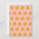 Main Squeeze Citrus Vrijgezellenfeest Sinaasappel Kaart (Achterkant)