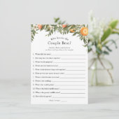 Main Squeeze Citrus Wie weet het paar beste spel Kaart (Staand voorkant)