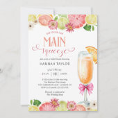 Main Squeeze Citrus Zomer Bruiloftsborrel Kaart (Voorkant)