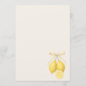 Main Squeeze Coquette Bow Bridal Shower Kaart (Achterkant)