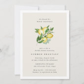 Main Squeeze Elegant Botanische Citroen Vrijgezell Kaart (Voorkant)