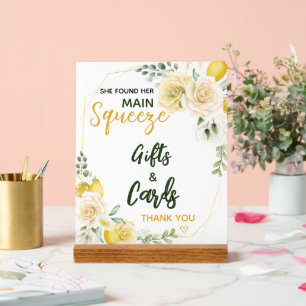 Main Squeeze Elegante Bruiloftcadeauscadeaus kaart Acryl Bord