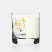 Main Squeeze Elegante Citroen Bloemige Bruids-Show Whisky Glas (Links)