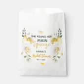 Main Squeeze Elegante Citroen Bloemige Bruidsfeest Bedankzakje (Voorkant)