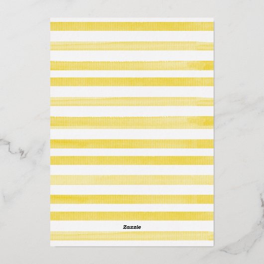 Main Squeeze Floral Lemon Wreater Vrijgezellenfees Folie Uitnodiging (Achterkant)