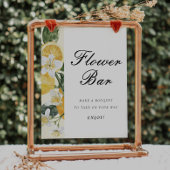 Main Squeeze Flower Bar Bruiloftssalon Bord Poster