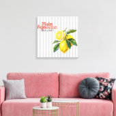 Main Squeeze Fris & Fel Lemon Keukendecoratie Canvas Afdruk (Insitu (Woonkamer))