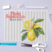Main Squeeze Fris & Fel Lemon Keukendecoratie Tissuepapier (Craft)