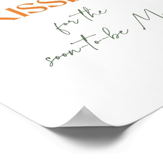 Main squeeze hoeveel kisses vrijgezellenfeest spel poster (Hoek)