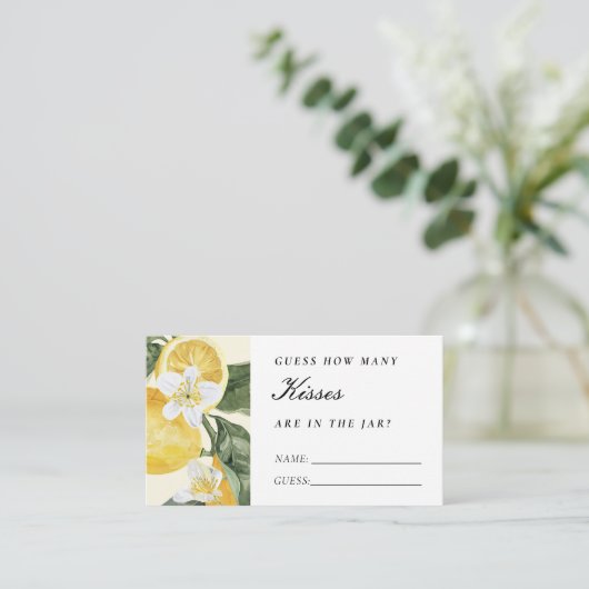 Main Squeeze Hoeveel Kussen Vrijgezellenfeest Informatiekaartje (Staand voorkant)