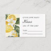 Main Squeeze Hoeveel Kussen Vrijgezellenfeest Informatiekaartje (Voorkant)