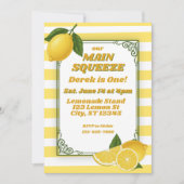 Main Squeeze is Eén, Lemon 1e Verjaardag Kaart (Voorkant)