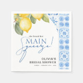 Main Squeeze Italiaans Citroen Vrijgezellenfeest Servet (Voorkant)