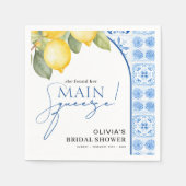 Main Squeeze Italiaanse citroen bruidsdouche Servet (Voorkant)