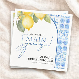 Main Squeeze Italiaanse citroen bruidsfeest Servet