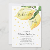 Main Squeeze Lemon Bachelorette Party Kaart (Voorkant)