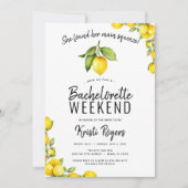 Main Squeeze Lemon Bachelorette Weekend Route Kaart (Voorkant)