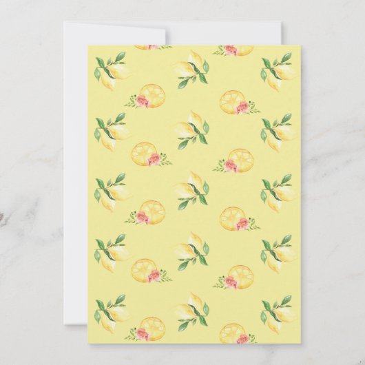 Main Squeeze Lemon Bachelorette Weekend Uitnodigin Kaart (Achterkant)