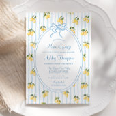 Main Squeeze Lemon Blue Bow Italiaans Vrijgezellen Kaart