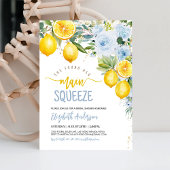 Main Squeeze Lemon Blue Bruiloftsfeest Uitnodiging