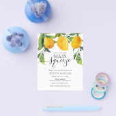 Main Squeeze Lemon Bridal Shower Kaart (Enkel)