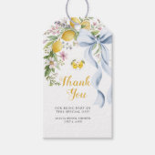 Main Squeeze Lemon Bridal Shower Thank You Cadeaulabel (Voorkant)