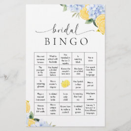 Main Squeeze Lemon Bruidsborrel Bingo Spel Briefpapier