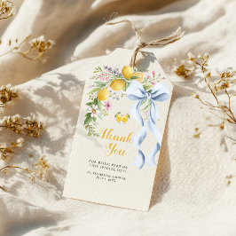 Main Squeeze Lemon Bruiloft Bedankt Cadeaulabel