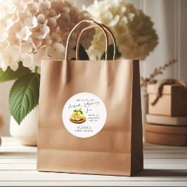 Main Squeeze Lemon Bruiloft Feest Bedankt Ronde Sticker