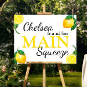 Main Squeeze Lemon Bruiloft Feest Custom Poster