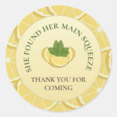 Main Squeeze Lemon Bruiloft Sticker (Voorkant)